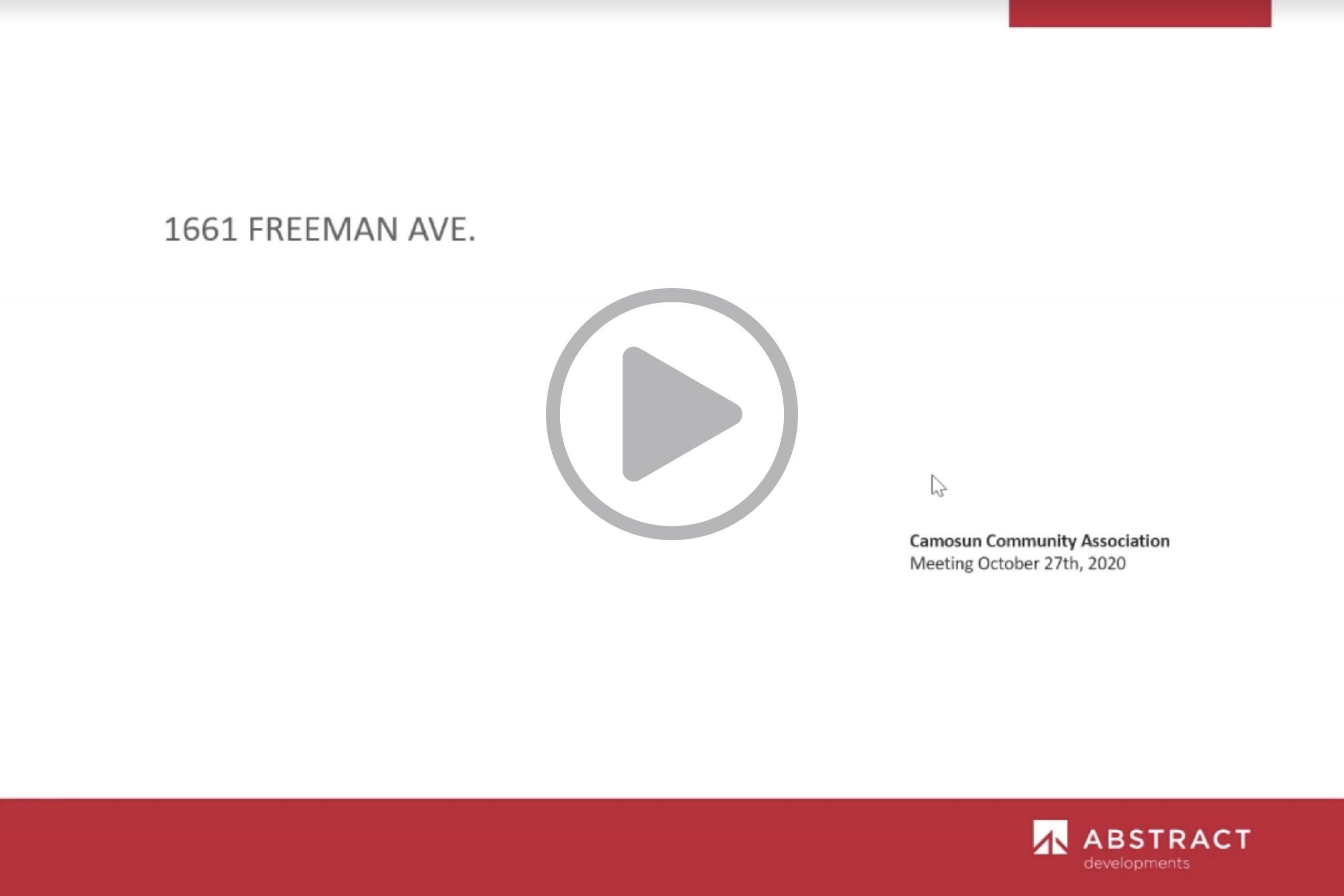 Freeman Community Update
